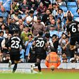 Palhinha fez a festa no Etihad, na visita do Tottenham ao Man. City (IMAGO)