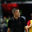 Bruno Lage, treinador do Benfica, na Reboleira