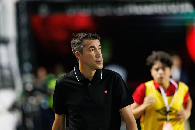 Bruno Lage, treinador do Benfica, na Reboleira