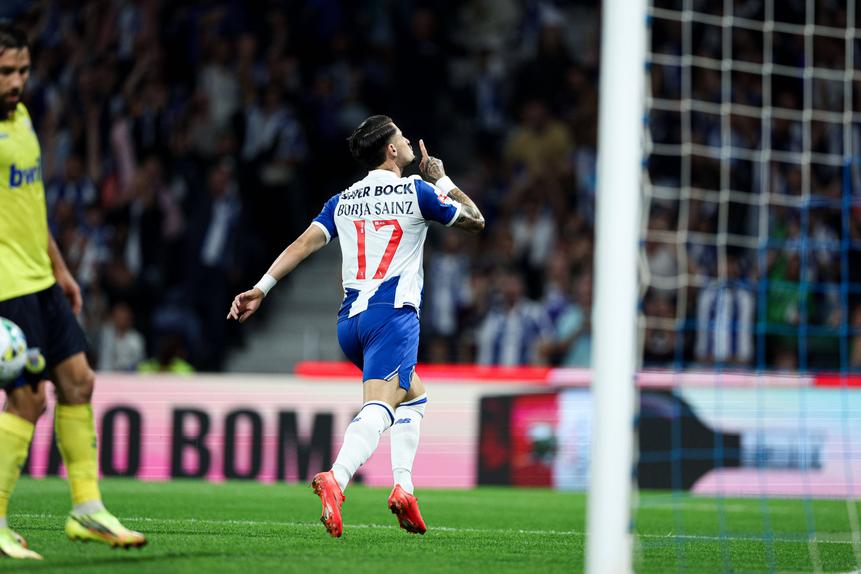 Festejo de Borja Sainz no FC Porto-Arouca que causou mal-entendido - Foto: Imago