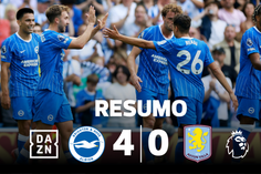 Autogolo caricato de ex-Benfica lança goleada do Brighton ao Aston Villa (resumo)