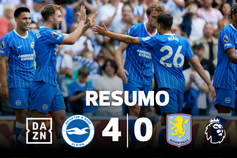 Autogolo caricato de ex-Benfica lança goleada do Brighton ao Aston Villa (resumo)
