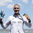 Ana Brito conquistou a medalha de ouro  em K1 500 metros nos Jogos do Mediterrâneo (COP)