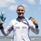 Ana Brito conquistou a medalha de ouro  em K1 500 metros nos Jogos do Mediterrâneo (COP)