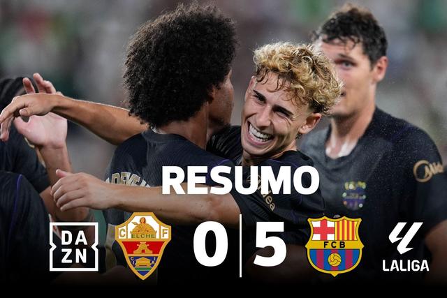 Goleada do Barcelona na estreia caseira de Anselmi pelo Elche (resumo)