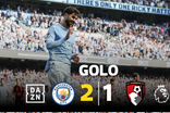 Está feita a reviravolta! Gvardiol marca e os adeptos do Man. City fazem a festa