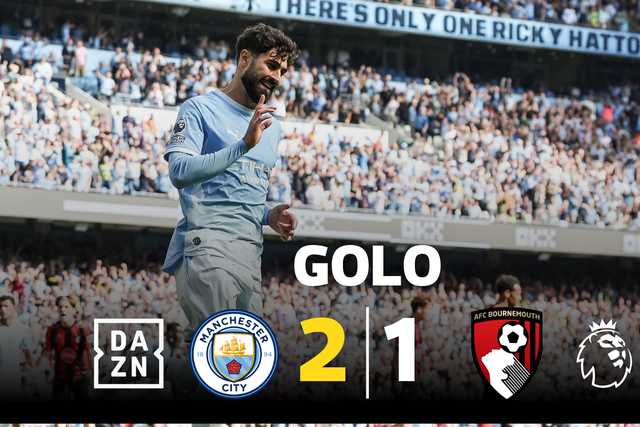 Está feita a reviravolta! Gvardiol marca e os adeptos do Man. City fazem a festa