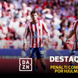 Simeone deve ter ficado a ferver! Hjulmand perde a bola e faz penálti