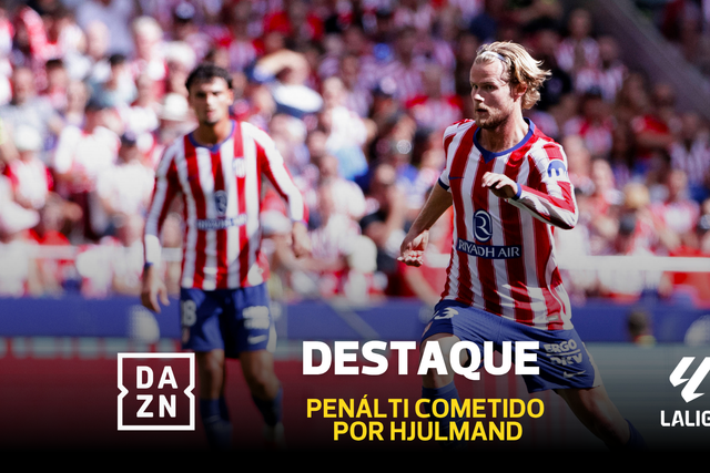 Simeone deve ter ficado a ferver! Hjulmand perde a bola e faz penálti