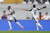Gustavo Silva apontou o golo que selou o triunfo do Vitória de Guimarães na receção ao Nacional — Foto: Hugo Delgado/LUSA