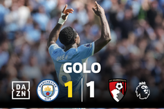 O jogo está vivo! Guéhi marca de cabeça e faz o empate para o Man. City