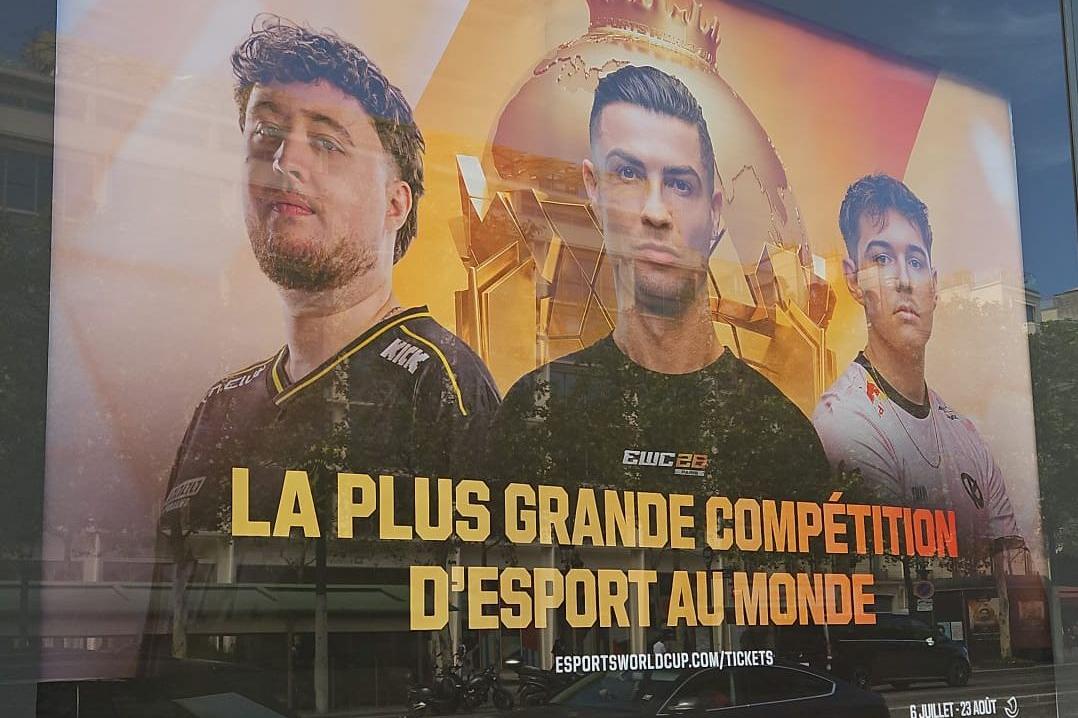 Cristiano Ronaldo esteve presente em Paris, França, na final do Esports World Cup - Foto: D. R.