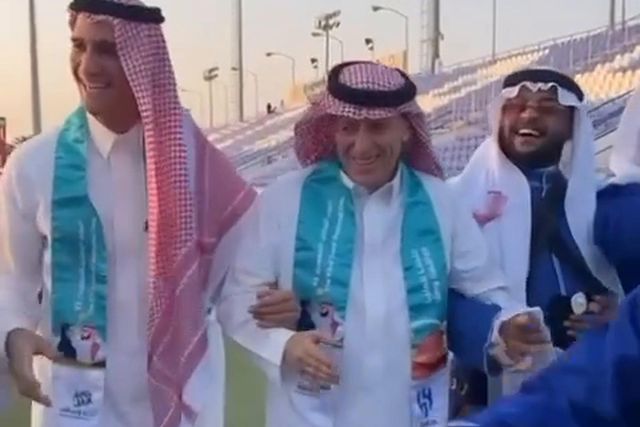 Jesus, Neymar e Neves vestidos a rigor no Dia Saudita