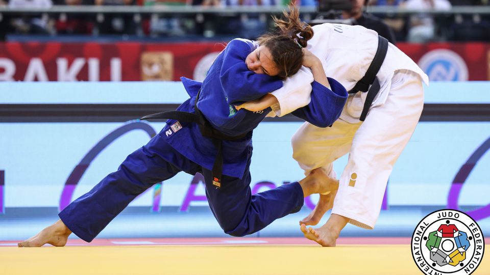 Bárbara Timo e João Fernando em 5.º no Grand Slam de Baku