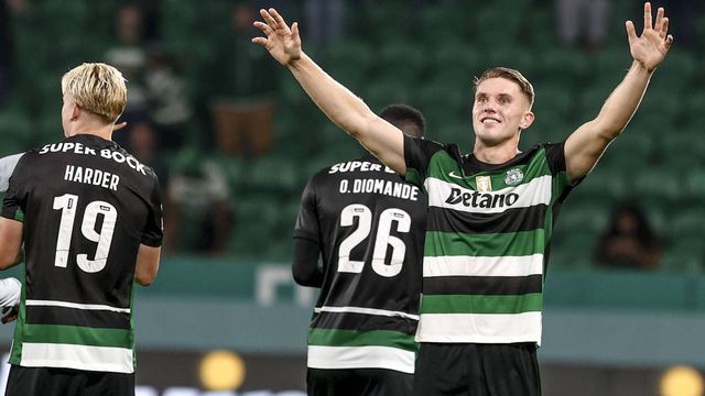 «Haaland? O Gyokeres joga bem é com o Trincão, com o Pote, com o Harder. Ligam muito bem»