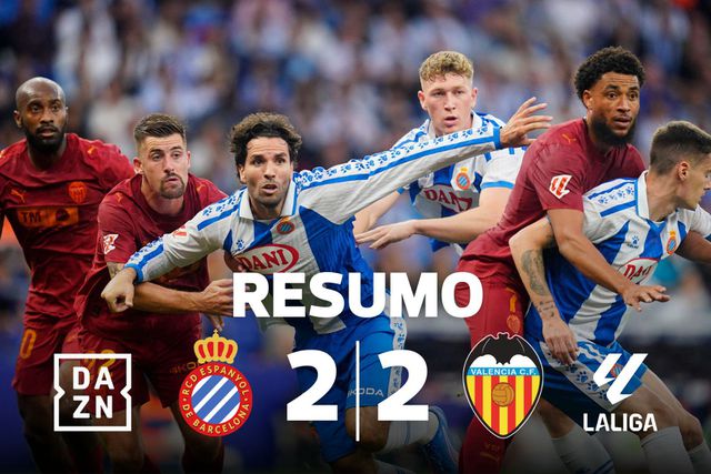 Valência deixa fugir vitória no último suspiro (resumo)