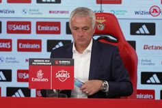 Veja toda a conferência de José Mourinho após estreia infeliz na Luz