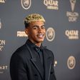 Lamine Yamal na cerimónia de entrega da Bola de Ouro