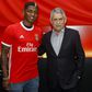 Yony González com Luís Filipe Vieira na apresentação - Foto: Benfica