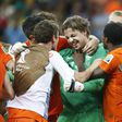 Tim Krul defendeu duas grandes penalidades no Mundial 2014 pelos Países Baixos