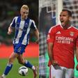 Froholdt (FC Porto), Pavlidis (Benfica) e Suárez (Sporting) - Fotos: Miguel Nunes