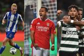 Froholdt (FC Porto), Pavlidis (Benfica) e Suárez (Sporting) - Fotos: Miguel Nunes