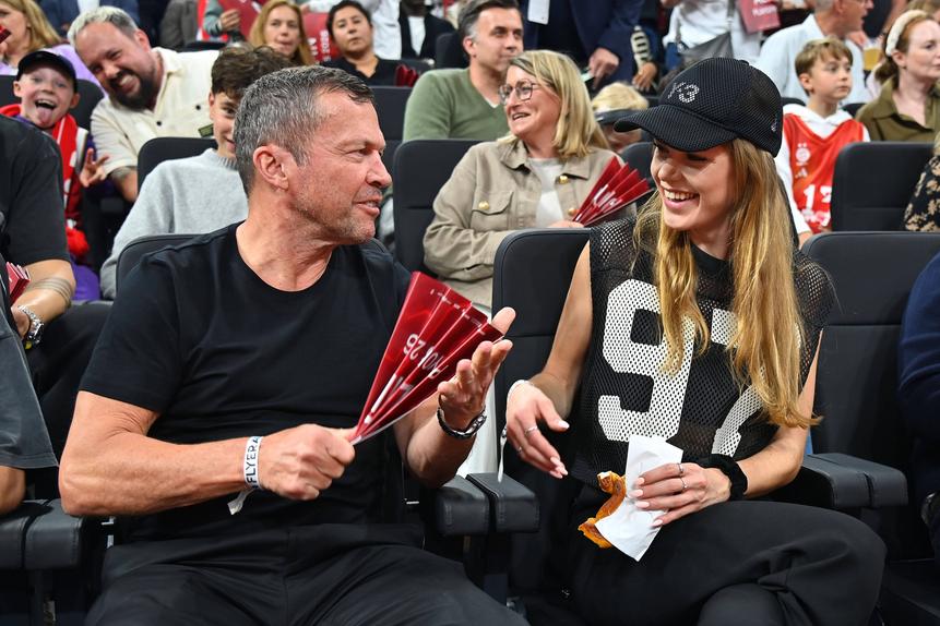 Lothar Matthaus e Theresa Sommer. Foto IMAGO