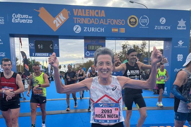 Recorde mundial de Rosa Mota na meia-maratona é de 1:26.13