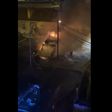 Autocarro incendiado no Bairro da Portela (Carnaxide)