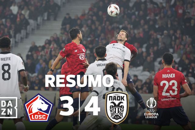 Drama até ao fim em Lille com golos de dois ex-jogadores do Benfica (resumo)