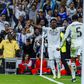 Vinícius Júnior e Bellingham festeja golo do Real Madrid frente à Juventus