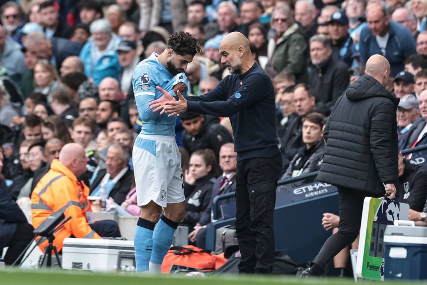 Gvardiol a ouvir indicações de Guardiola