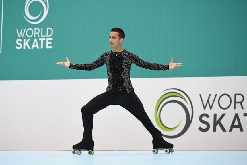 Diogo Craveiro conquistou a medalha de bronze na China. Foto: World Skate Games