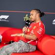 Andrea Kimi Antonelli e Lewis Hamilton na conferência de imprensa realizada no Circuito das Américas, onde se disputará o GP dos Estado Unidos      Fotografia Imago