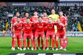 O onze do Benfica que iniciou o jogo frente ao Omonia. Foto EPA/LUSA
