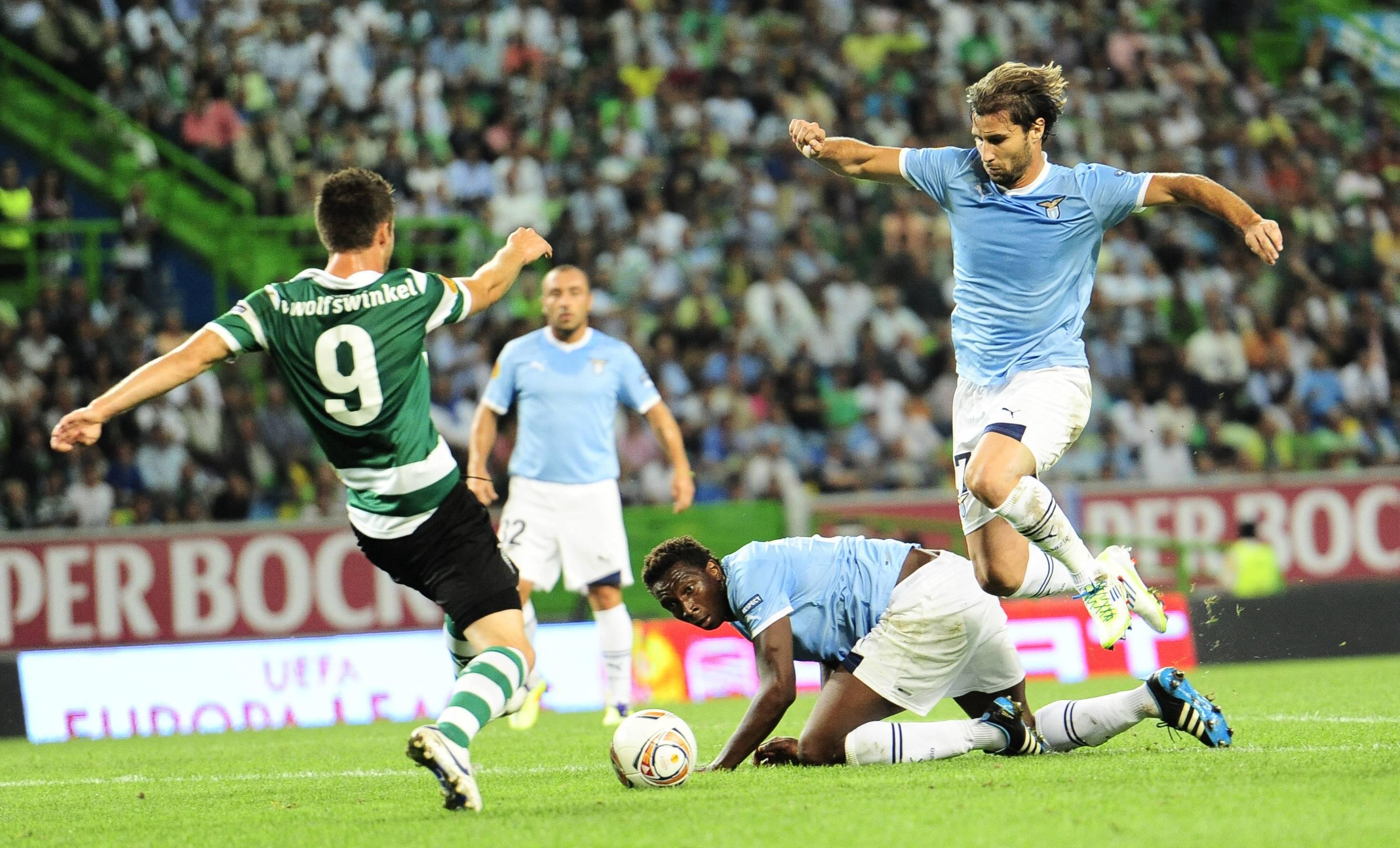 Sporting (2011/12) - três vitórias no arranque da fase de grupos da UEFA Europa League: Zurique, Lazio e Vaslui. Eliminado pelo Athletic Bilbao nas meias-finais