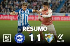 Golo perto do fim adia primeira vitória do Málaga na LaLiga (resumo)