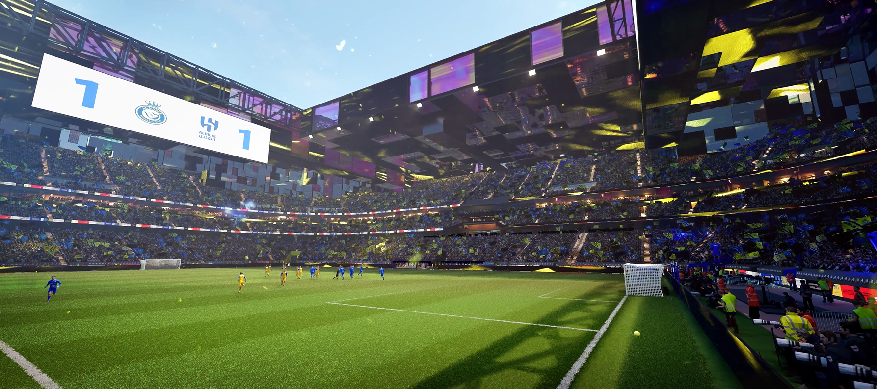 Estádio Prince Mohammed bin Salman, em Qiddiya. Imagem Populous