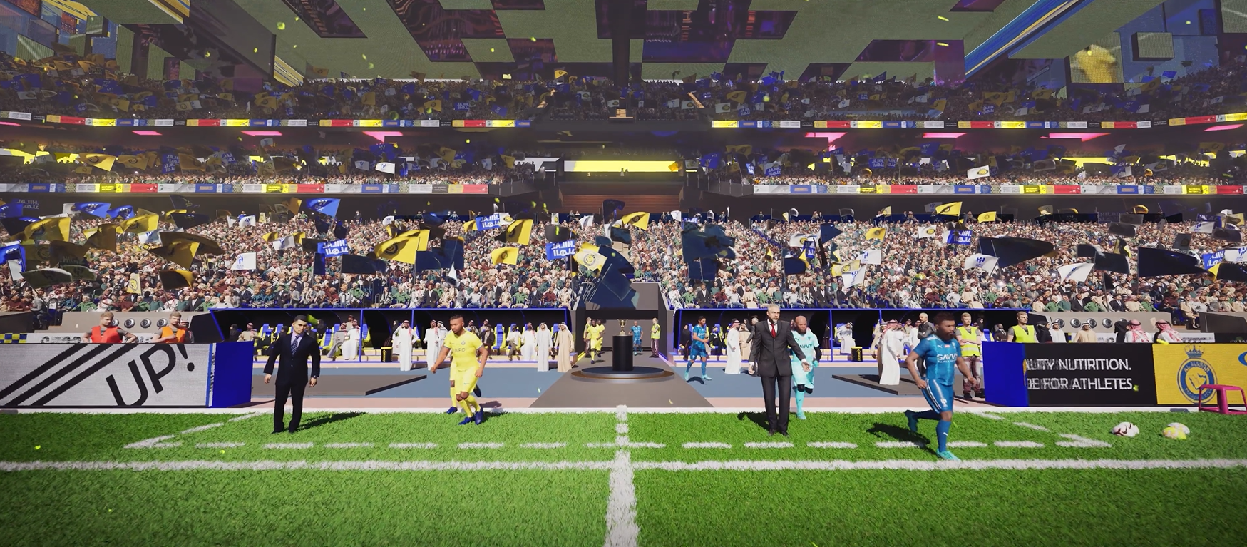 Estádio Prince Mohammed bin Salman, em Qiddiya. Imagem Populous