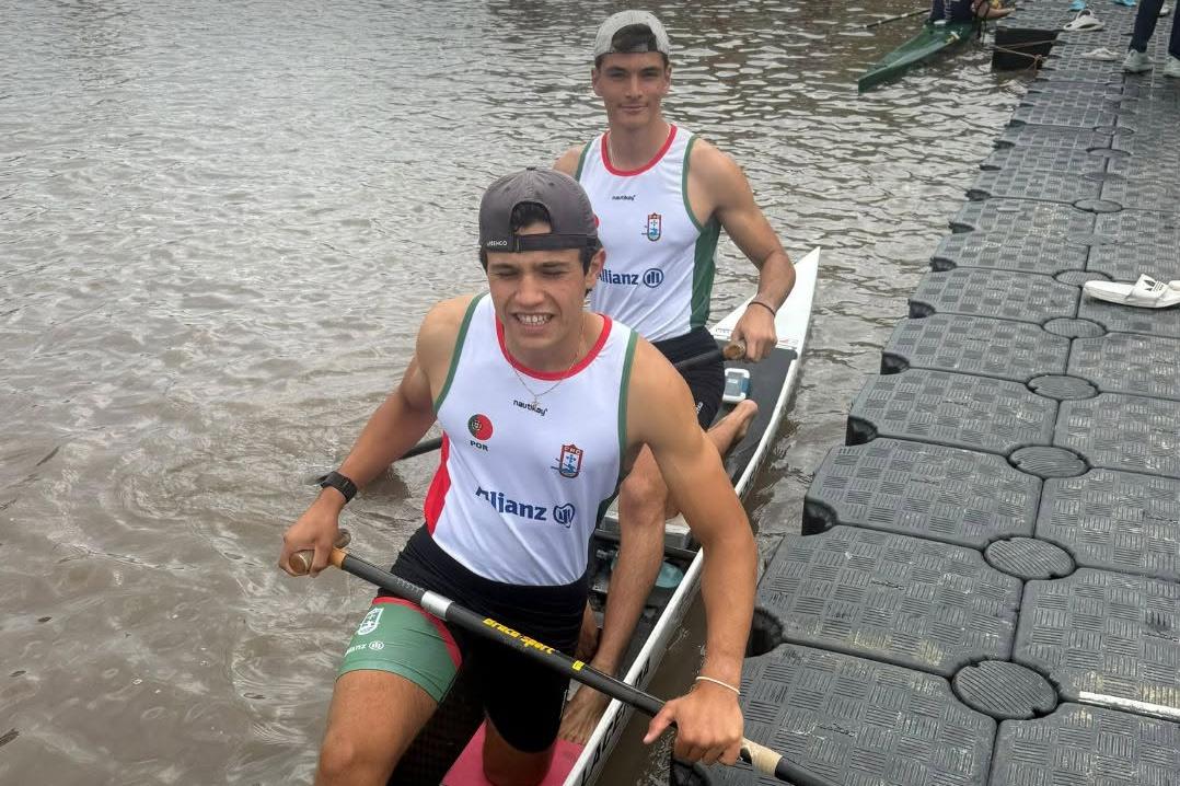 Duarte Cunha e Gabriel Fernandes conquistaram o segundo título de Portugal no escalão no Mundial      Fotografia FPC