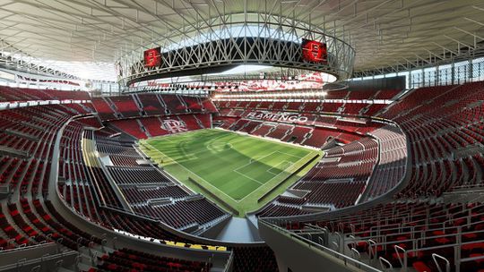 78 mil lugares, ecrã de 360.º e mais de €330 milhões: o novo estádio do Flamengo