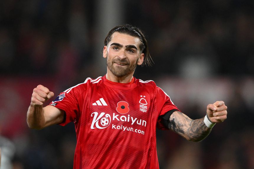 Jota Silva a jogar pelo Nottingham Forest