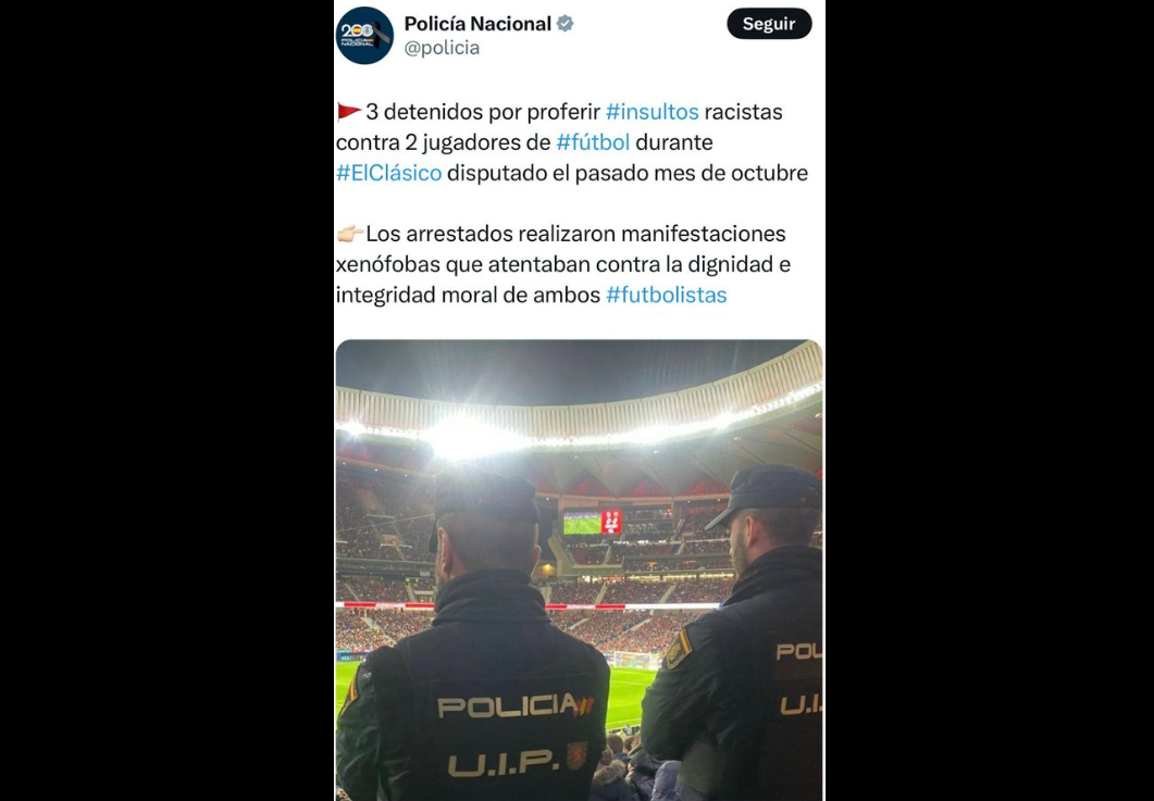 Atl. Madrid reage a publicação da polícia: «De certeza que é apenas um erro...»