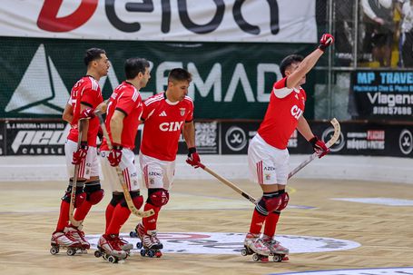 A equipa de hóquei em patins do Benfica, 2025-26. Foto FPP