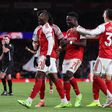 Eberechi Eze foi o herói do Arsenal com um 'hat trick'