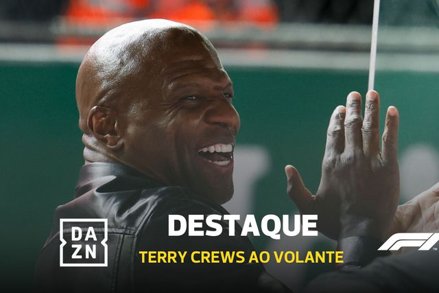 Só em Las Vegas: Terry Crews conduziu pilotos do pódio num Cadillac de LEGO