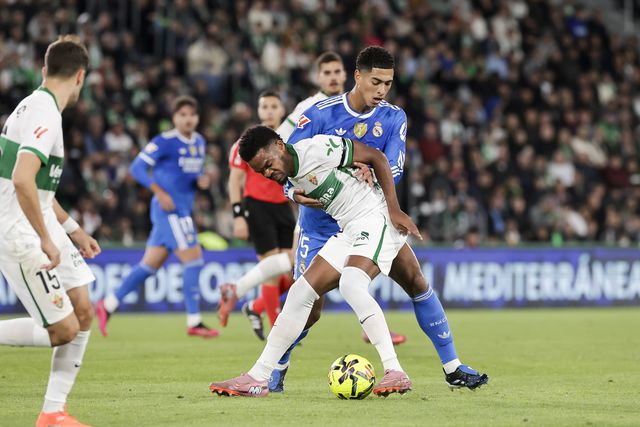 Elche e Real Madrid empataram a dois golos