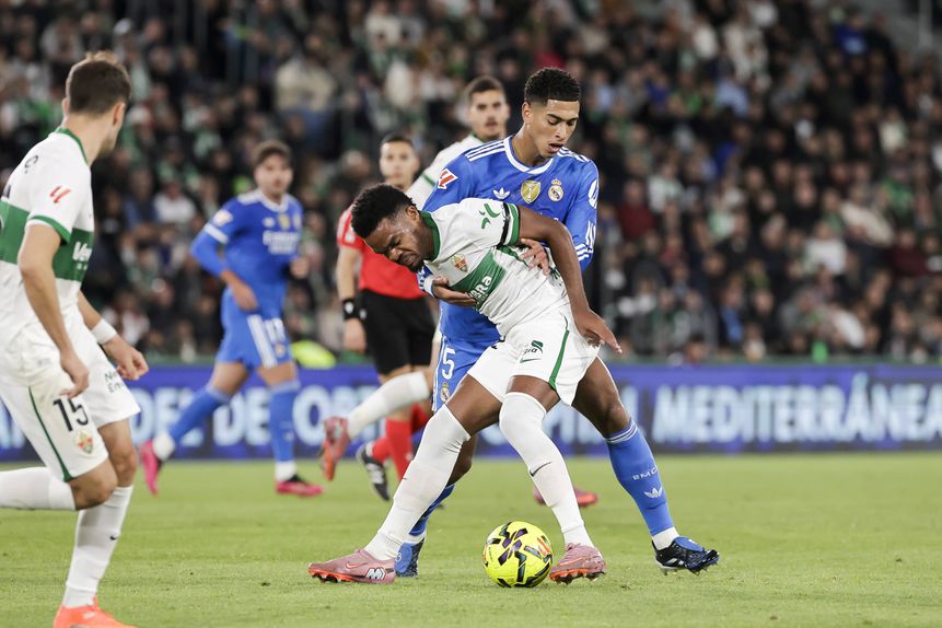 Elche e Real Madrid empataram a dois golos
