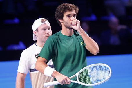 O tenista português Francisco Cabral e o austríaco Lucas Miedler