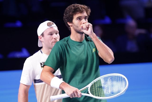 O tenista português Francisco Cabral e o austríaco Lucas Miedler
